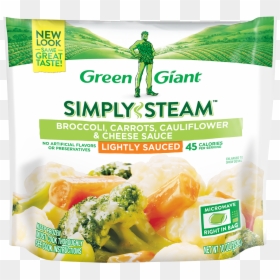 Green Giant® Simply Steam™ Broccoli, Carrots, Cauliflower - Green Giant Broccoli And Cheese, HD Png Download - brocolli png