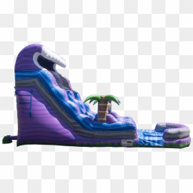 18 Ft Purple Crush Water Slide - Ez Inflatables, HD Png Download - waterslide png