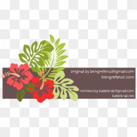 Hibiscus Clipart Phool - Beach Flowers Clipart, HD Png Download - hibiscus border png