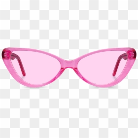 Neon Pink Glasses, HD Png Download - pink sunglasses png
