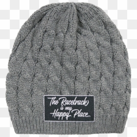 The Racetrack Is My Happy Place Women"s Embroidered - Beanie, HD Png Download - racetrack png