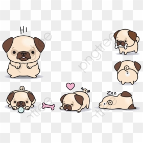 Transparent Pug Face Clipart - Cute Bull Dog Cartoon, HD Png Download - bulldog face png