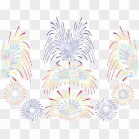 Jeu De Feux D"artifice Vectoriels - Fyrverkerier Vit Png, Transparent Png - feu d'artifice png