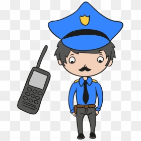 Officer Huge Freebie Download For Car - Clipart Device Police, HD Png Download - police car clipart png