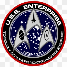 Star Trek Logo Uss Enterprise - United Federation Of Planets, HD Png Download - uss enterprise png