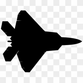 Lockheed Martin,jet Aircraft,stealth Aircraft - F 22 Raptor Silhouette, HD Png Download - aeroplane png