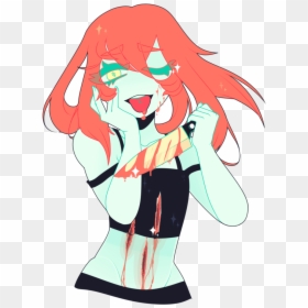 #pastelgore #pastel #gore #creepycute #creepy #yandere - Guro Girl, HD Png Download - knife wound png