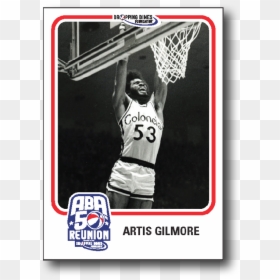 Artis Gilmore 40 Rebound Game, HD Png Download - basketball player dunking png