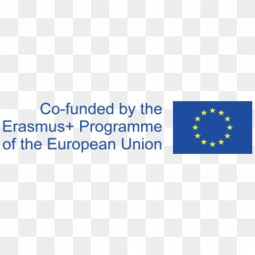Co Funded By The Erasmus+ Programme, HD Png Download - european union flag png
