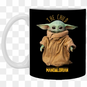 Baby Yoda The Mandalorian The Child Mug, Necklace - Baby Yoda T Shirt, HD Png Download - yoda.png