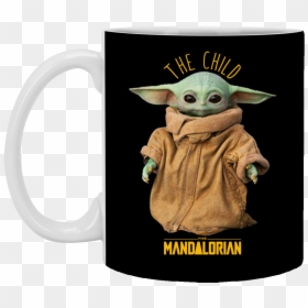 Baby Yoda The Mandalorian The Child Mug, Necklace - Baby Yoda T Shirt, HD Png Download - yoda.png