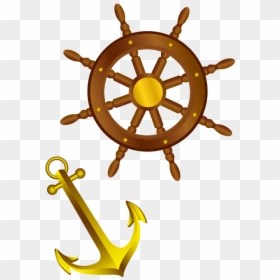 Ships Wheel Steering Wheel Boat - Pirate Ship Wheel, HD Png Download - ship steering wheel png