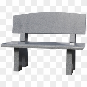 Bench - Cement Chair Png, Transparent Png - outdoor furniture png