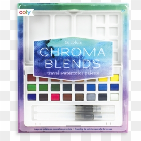 Chroma Blends Watercolor Palette, HD Png Download - paint pallet png