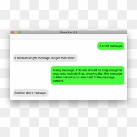 Screenshot, HD Png Download - iphone text message bubble png