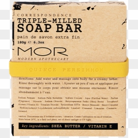Mor Correspondence Quince Persimmon Soap Bar 150g - Mor Soap Bar, HD Png Download - persimmon png