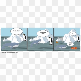 Penguins Jumping In Water Cartoon, HD Png Download - cartoon whale png