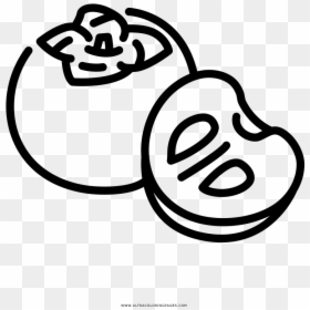 Persimmon Coloring Page - Persimmon Icon, HD Png Download - persimmon png