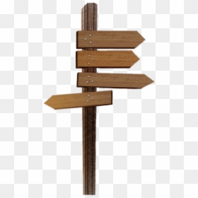 #panneau #direction #chemin #signpost - Plywood, HD Png Download - wooden sign post png