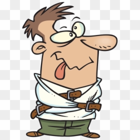 Crazy Man - Man In Straight Jacket Cartoon, HD Png Download - crazy guy png