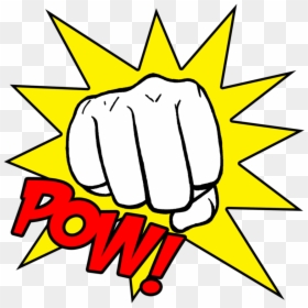 Transparent Fist Clipart Png - Pow Fist, Png Download - fist punch png