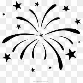 Fogos De Artifício Coloring Page - Red Circle Of Stars, HD Png Download - fogos de artificio png