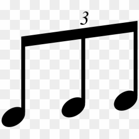 Music Note Triplet, HD Png Download - musical note png