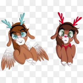 Cartoon, HD Png Download - reindeer antlers png
