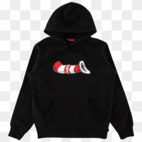 Supreme Compact Logo Hoodie, HD Png Download - cat in the hat png