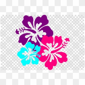 Clip Art Hawaii Floral, HD Png Download - hawaiian flowers png