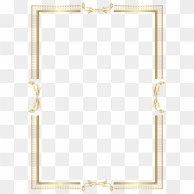 Border Gold Frame Png, Transparent Png - rectangle outline png