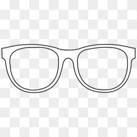 Glasses Clipart Black And White, HD Png Download - nerd glasses png