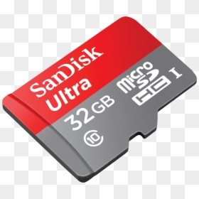 Micro Sd 32gb Sandisk, HD Png Download - memory card png