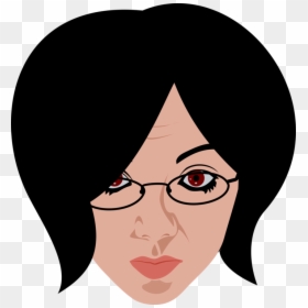 Girl With Spectacles Clipart, HD Png Download - nerd glasses png