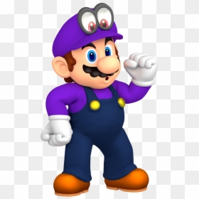 Waluigi Super Mario Odyssey, HD Png Download - super mario odyssey png