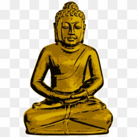 Patung Buddha Vector, HD Png Download - gautam buddha png