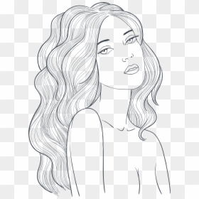 Hair Styles For Female Drawing, HD Png Download - hairstyle png for picsart