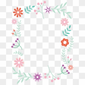 Design Border Simple Flower, HD Png Download - borders designs png