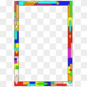 Stained Glass Frame Clipart, HD Png Download - borders designs png