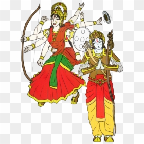 Ramayana Deviantart Of Ram And Durga, HD Png Download - dussehra png