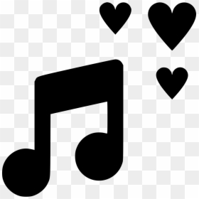 Music Icon Png Black, Transparent Png - love symbols png