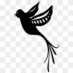 Fancy Bird Clipart, HD Png Download - bird silhouette png