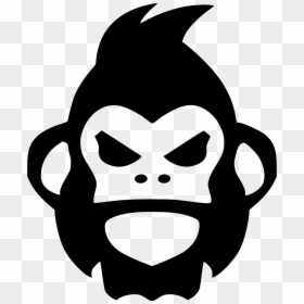 Gorilla Face Cartoon Png, Transparent Png - rage png