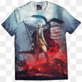 George Washington With Guns, HD Png Download - george washington png