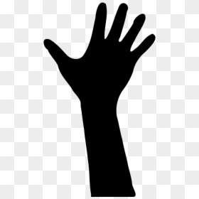 Hand Silhouette Vector, HD Png Download - arms png