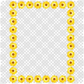 Flower Border Png Transparent, Png Download - yellow star png
