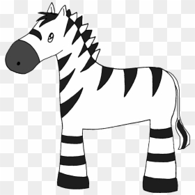 Baby Zebra Clipart Png For Kids - Como Dibujar Una Cebra Facil, Transparent Png - zebra clipart png