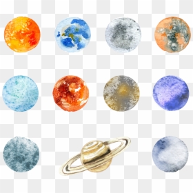 Nine Planets Png, Transparent Png - png planets