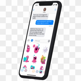 Iphone X Animated Sticker Pack - Iphone X Animated Png, Transparent Png - iphone chat bubble png