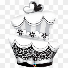 Transparent Wedding Cake Clipart Png - Wedding Cake Clipart Black And White, Png Download - wedding cake clipart png